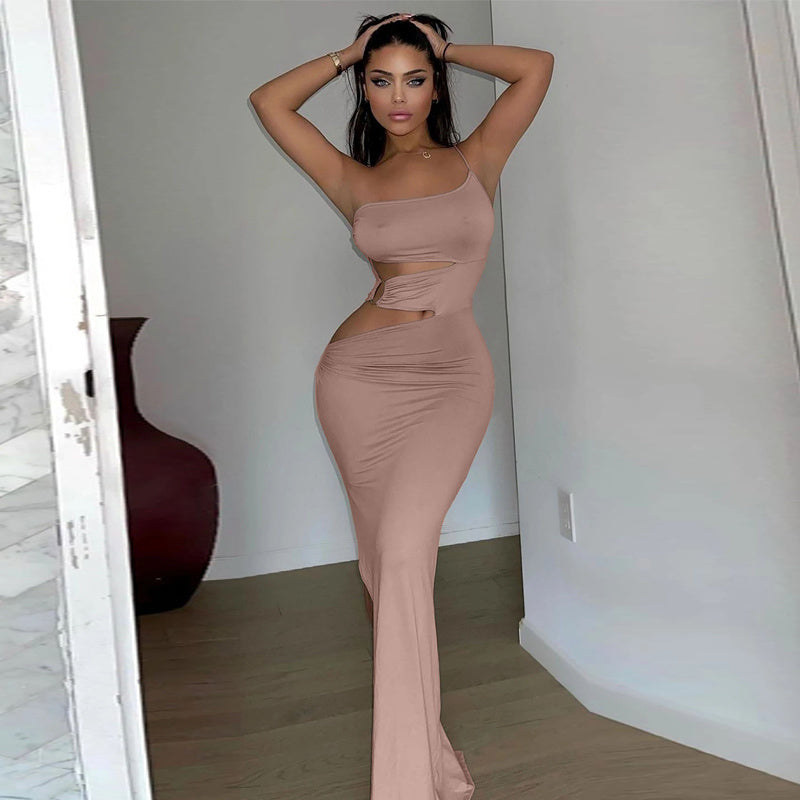 Zoctuo Women Dresses Hollow Out Bodycon Party Club Evening Beach Holiday Long Dress 2022 Summer Clothes