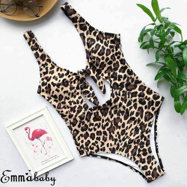 New 2pc Women Swimsuit Sexy Leopard Bikini 2019 Summer Beach Bikini Swimwear